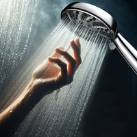 Fournisseur de douches OEM – Pommeau de douche multifonction haute pression en nickel patiné, 6 jets, pour salle de bain