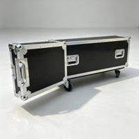 Flight case de transport en aluminium de qualité professionnelle pour microphones, idéal pour le rangement de plusieurs micros sans fil et l'équipement de scène
