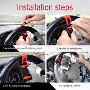 Soporte Universal para Teléfono Móvil con Manos Libres para Volante de Coche / Manillar de Cochecito, Compatible con Todos los Smartphones - Product Image 5