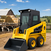 Harga Grosir Crawler Skid Steer Loader Compact Track Loader untuk Pekerjaan Kebun dengan Kabin Tertutup