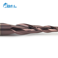 Fresa de extremo plano cónica de carburo sólido BFL, broca de fresado CNC de 20mm, cabezal de fresado de madera de carburo