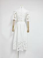 Ensembles de tweed printemps/été pour femmes de haute qualité hauts brodés 2 pièces + jupe à col montant en rose et bleu