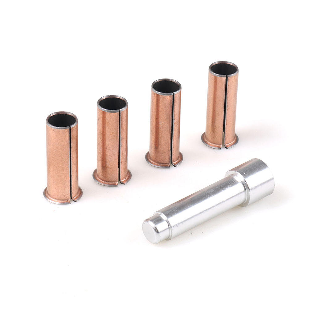 หมุดยึด 4 ตัวสำหรับประตูบานเดียว (ชุบทองแดง)