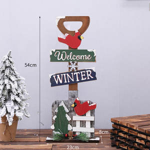 <strong>Christmas</strong> Decor Floor Letterbox Outdoor <strong>Postbox</strong> Handmade Wooden Craft Mailbox <strong>Christmas</strong> Mailbox Gift - Product Image 3