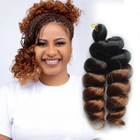 Cheveux synthétiques bouclés en spirale de 10-12 pouces, 75g, style queue de cheval, boucles italiennes lâches et soyeuses, pour tresses au crochet - Boucles Italie