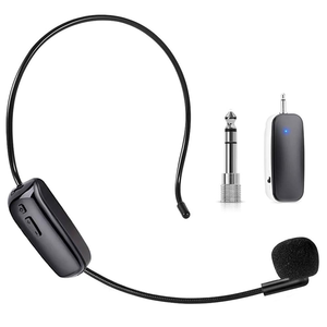 Wireless <b>Microphone</b> Headsets Audio Amplification for <b>Bluetooth</b> Speaker & Teacher's Lectures Stage Performances <b>Microphone</b> - Product Image 1