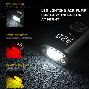 Bomba de Aire Eléctrica para Camping ATJ-8566 de 12V CC para Inflables, 150 psi, para <span class=keywords><strong>Ruedas</strong></span> y Neumáticos de Automóviles Industriales, Material ABS con Luz de Emergencia - Product Image 4