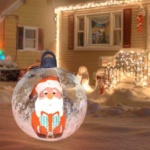 Boule gonflable de Noël lumineuse avec LED, décorations gonflables en PVC, ornements d'extérieur pour Noël 20240629, décoration de Noël gonflable - Product Image 6