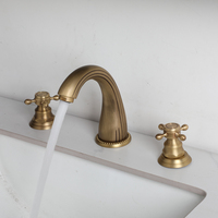 Mitigeur de douche moderne en laiton antique avec cartouche céramique – Robinetterie de bain et de douche contemporaine