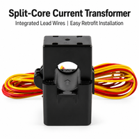 Transformateur de courant à noyau divisé haute précision 5A/5V 10A/5V 100A/1V à limitation de courant par impulsion
