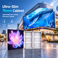 Écran LED fixe extérieur P4.4 P5.7, montage mural direct, 6000 cd, mur vidéo, écran LED étanche