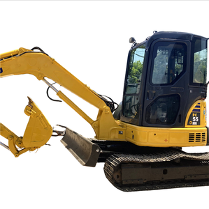 En stock, mini-excavatrice sur chenilles Komatsu PC55 d'occasion, modèle japonais, moteur, pompe, boîte de vitesses, roulement certifié, 5,5 tonnes - Product Image 1
