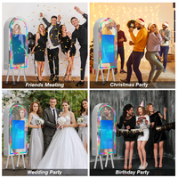 GT Magic Mirror : Cabine photo instantanée avec impression, compatible reflex et smartphones – Prise de vue rapide, capacité de charge 800 kg, prend en charge 8 appareils.