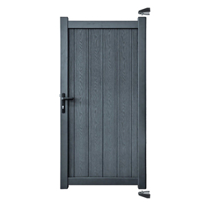 Nuevo Modelo de Puerta Peatonal Individual de Aluminio con Recubrimiento en Polvo Negro, Puerta de Entrada con Aspecto Elegante, Cercas de Aluminio, Puertas de WPC - Product Image 3