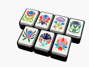 Tuiles de mahjong américaines en acrylique de luxe, 160 pièces, ensemble de jeu portable gravé sur mesure, résistant à la décoloration - Product Image 1