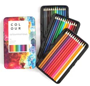 36 עפרונות צבעוניים פרימיום באיכות מקצועי אמנות ציור אמן צביעת עיפרון סט ציור צייר 36 צבע עיפרון סט