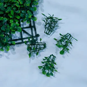 Hoge Kwaliteit Anti-Uv Plastic Kunstmatige Hedge Panelen Groene Plant Verticale Tuin Muur Voor Indoor Outdoor Decoratie