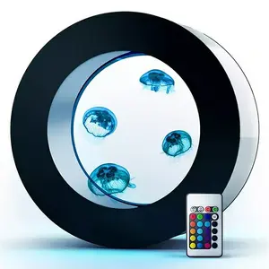 Aquarium rond en acrylique pour méduses, aspect gelée, poissons, @