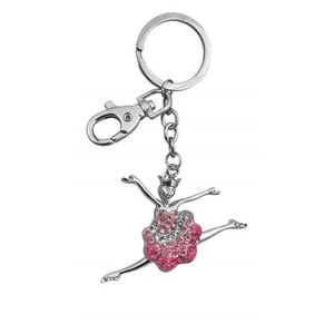 Llavero con Colgante de Bailarina, Elegante Accesorio de Moda con Icono de Danza, Sin Caja - Product Image 1