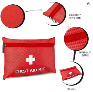 Kit de Primeros Auxilios de Viaje Personalizado Firstime de 20*14cm, Bolsa Pequeña de Emergencia para Deportes, Oficina, Mini Botiquín de Primeros Auxilios para el Hogar - Product Image 4