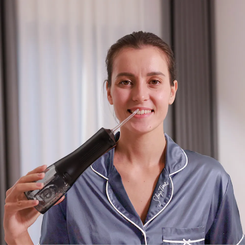Airrobo nhà sản xuất tùy chỉnh nha khoa nước Flosser Irrigator Miệng cầm tay điện răng sạch thông minh chuyên nghiệp chăm sóc răng