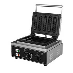 Waffle en forma de perrito caliente comercial de alta potencia de 220V para tiendas de alimentos al por menor y hoteles fáciles de operar - Product Image 2