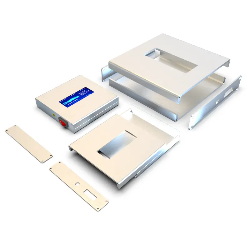 Custom split electronic aluminum box extrusion enclosure for