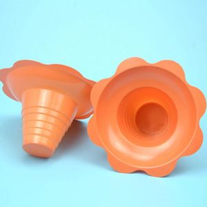 4oz 8oz Colorful <b>Plastic</b> Flower Shaped Snow Cone Shaved Ice Drip <b>Cups</b> Ice Cream Bowls for Kids Party - Product Image 4