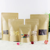 Sachet de café refermable en aluminium et papier kraft, 1kg 500g 250g, fond plat mat avec valve et fermeture éclair, résistant à l'humidité, pour aliments pour animaux de compagnie