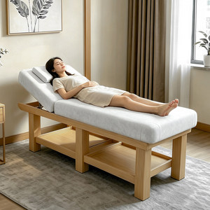 Cama de Masaje Personalizable de Madera Maciza, Mesa de Acupuntura y <span class=keywords><strong>Tuina</strong></span>, Cama para Tatuajes, Salón de Belleza, Spa, Medicina Tradicional <span class=keywords><strong>China</strong></span> - Product Image 1
