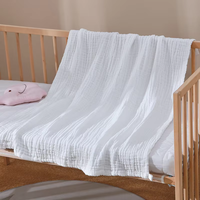 Couverture d'emmaillotage pour bébé et tout-petit de bonne qualité, respirante, douce pour la peau, en coton de bambou tricoté, 200TC, écologique, 120x120cm