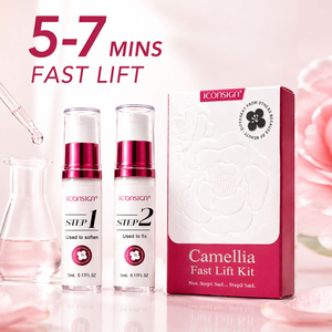 <span class=keywords><strong>ICONSIGN</strong></span> Kit de <span class=keywords><strong>Lifting</strong></span> de Pestañas Coreano Sin Pegamento, <span class=keywords><strong>Pasos</strong></span> 1+2, CAMELLIA, Permanente Rápida de 5-7 Minutos, Sistema de <span class=keywords><strong>Lifting</strong></span> Coreano con Cisteamina - Product Image 1
