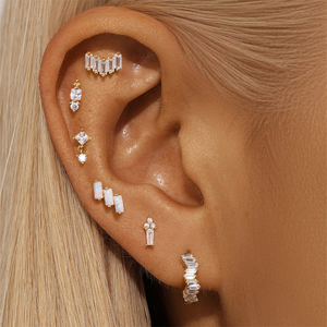 Pendientes de Ópalo con Diseño Moderno CANNER, Pendientes de Plata de Ley 925 con Forma de Gota de Agua - Product Image 6