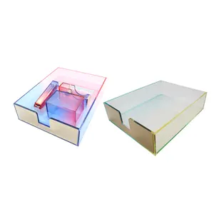 JSM Custom size premium quality iridescent acrylic napkin holder napkin dispenser