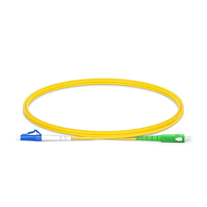 LC-SC UPC Simplex ponticello in fibra ottica 9/125 OS2 monomodale cavo Patch in fibra ottica/cavo