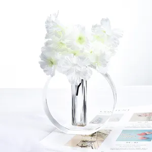 High Quality Handmade Wedding Table Decoration Crystal Glass Flower Vase