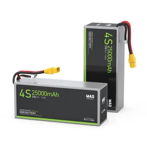 แบตเตอรี่ลิเธียมโซลิดสเตตสำหรับโดรน 4S 25Ah 14.8V 370Wh 125A ความหนาแน่นพลังงานสูง น้ำหนักเบา - Product Image 5