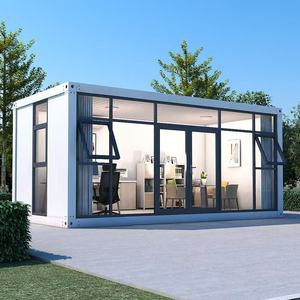 20ft đúc sẵn kính container nhà phẳng gói nhỏ nhà Trailer cho đô thị sống văn phòng hoặc khách sạn kiosk sử dụng - Product Image 2