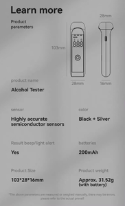 Detector de <span class=keywords><strong>alcohol</strong></span>ímetro para coche, medidor de <span class=keywords><strong>Alcohol</strong></span>, probador de aliento de <span class=keywords><strong>Alcohol</strong></span> Digital, Analizador de Gas de <span class=keywords><strong>Alcohol</strong></span> - Product Image 4