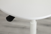 Table d'appoint pneumatique élégante ergonomique ADA Bureau de café de console réglable en hauteur rotative à 360 ° pour une utilisation dans le salon