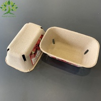 Plateaux de légumes moulés en pulpe écologique pour tomates conteneur de panier de pâte à papier de baies emballage de légumes fruits