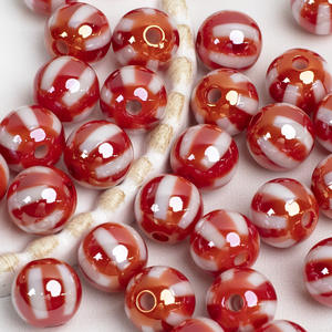 12mm Lune Froide Coloré Pierre Naturelle Micro Insert Alliage Électrolytique À Travers Le Trou Perles Lâches Bracelet Cordage - Product Image 3