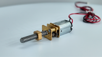 Mini moteur à engrenages N20 DC 6V 8V 12V à vitesse lente avec boîte de vitesses entièrement métallique, écrou en laiton, vis, arbre, micromoteur
