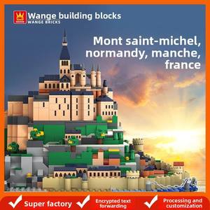 Maqueta Educativa de Plástico ABS Compatible con el Departamento de Manche, Normandía, Mont Saint-Michel, de Francia, para Ensamblar - Product Image 5