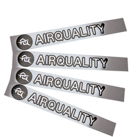 Étiquettes métalliques anodisées personnalisées avec impression de plaques signalétiques de logo industriel adhésif permanent étiquettes autocollantes en aluminium autocollants
