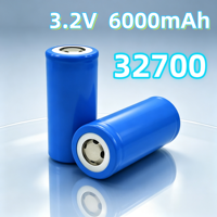 Cellule de batterie Lifepo4 32700 3.2V 6000mAh 6Ah Batteries lithium-ion cylindriques pour véhicule électrique