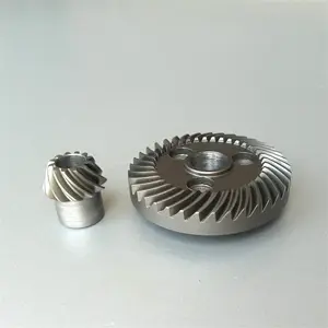 MW China Factory Customized Case Hardened Grinding Teeth Precision Crown Wheel and Pinion Spiral Bevel Gear for Machine