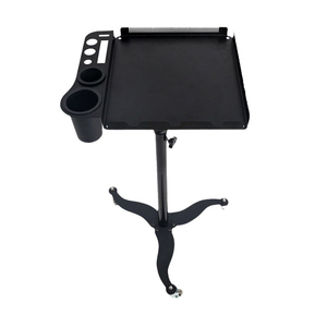 Adjustable hair styling cart black with wheels wig stand thick hair extension <b>tools</b> cart perming and coloring cart frame - Product Image 1