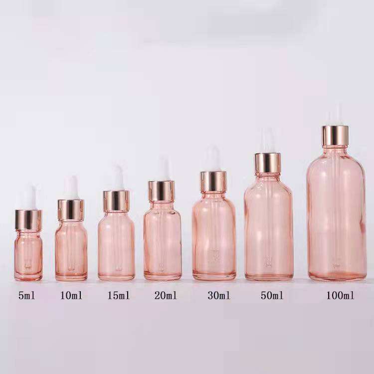 สีชมพูพร้อมหมวกสีโรสโกลด์