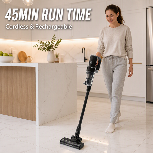 Rechargeable 2 in 1 Stick Vacuum Cleaner 22KPA Cordless Handheld Vacuum HEPA Filter Wireless Household Floor Cleaner